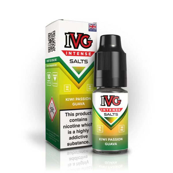 KIWI PASSION GUAVA 10ML NIC SALT IVG INTENSE SALTS