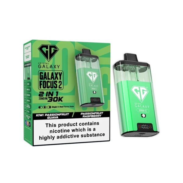 CRYSTAL GALAXY FOCUS 2 30K DISPOSABLE VAPE KIT 20MG - Image 22
