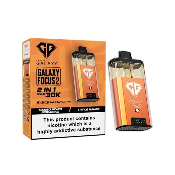 CRYSTAL GALAXY FOCUS 2 30K DISPOSABLE VAPE KIT 20MG - Image 28
