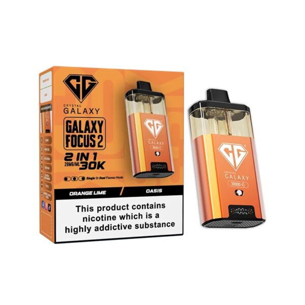 CRYSTAL GALAXY FOCUS 2 30K DISPOSABLE VAPE KIT 20MG - Image 34