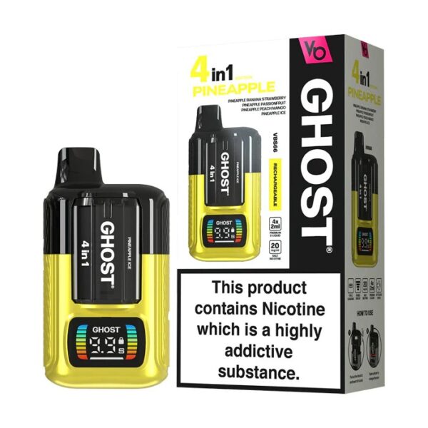 VAPES BARS GHOST 4 IN 1 PREFILLED POD VAPE KIT 20MG - Image 18