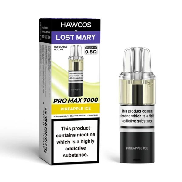 HAWCOS X LOST MARY PRO MAX 7000 PREFILLED PODS & REFILL CONTAINERS 20MG - Image 4