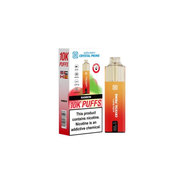 AURA BAR 10K DISPOSABLE VAPE KIT BY CRYSTAL PRIME 20MG - Image 10