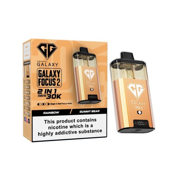 CRYSTAL GALAXY FOCUS 2 30K DISPOSABLE VAPE KIT 20MG - Image 2