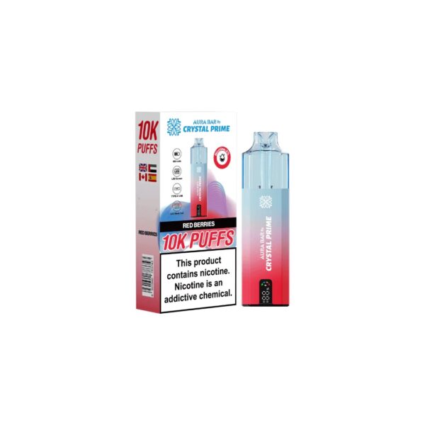 AURA BAR 10K DISPOSABLE VAPE KIT BY CRYSTAL PRIME 20MG - Image 12