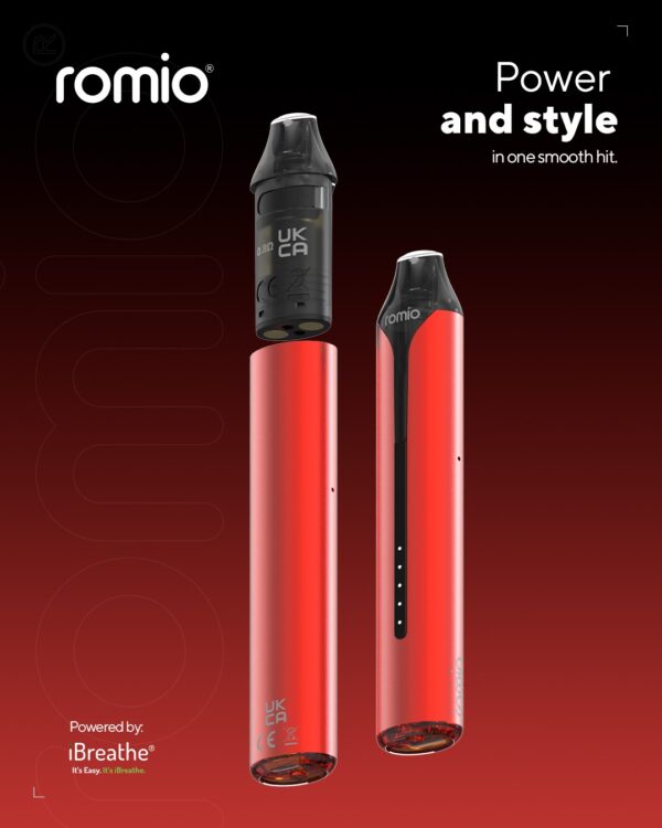 ROMIO ASTER R REFILLABLE POD VAPE KIT - Image 3