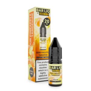SOUR PINEAPPLE TANGERINE 10ML NIC SALT BAR LIQ BY ZEUS JUICE