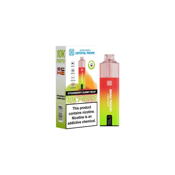 AURA BAR 10K DISPOSABLE VAPE KIT BY CRYSTAL PRIME 20MG - Image 14
