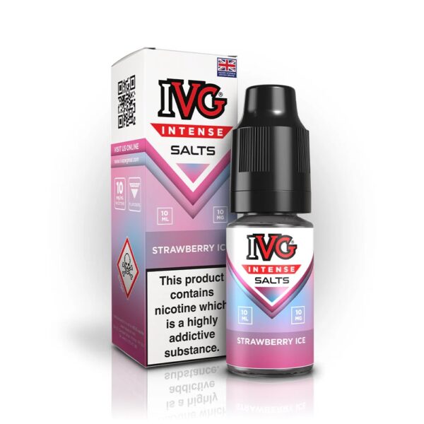 STRAWBERRY ICE 10ML NIC SALT IVG INTENSE SALTS