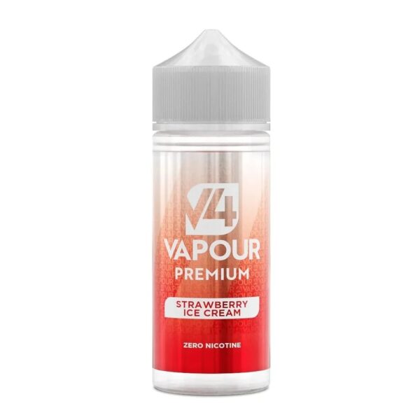 STRAWBERRY ICE CREAM 100ML E LIQUID V4 VAPOUR