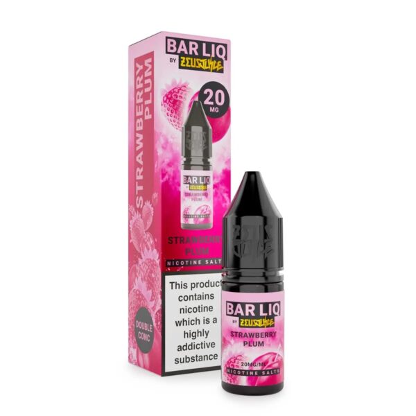 STRAWBERRY PLUM 10ML NIC SALT BAR LIQ BY ZEUS JUICE