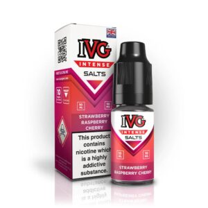 STRAWBERRY RASPBERRY CHERRY 10ML NIC SALT IVG INTENSE SALTS