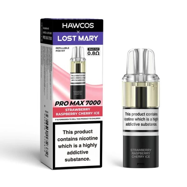 HAWCOS X LOST MARY PRO MAX 7000 PREFILLED PODS & REFILL CONTAINERS 20MG - Image 6