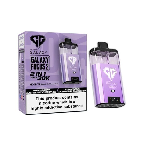 CRYSTAL GALAXY FOCUS 2 30K DISPOSABLE VAPE KIT 20MG - Image 6