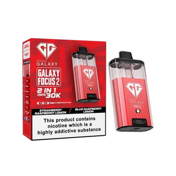 CRYSTAL GALAXY FOCUS 2 30K DISPOSABLE VAPE KIT 20MG - Image 8