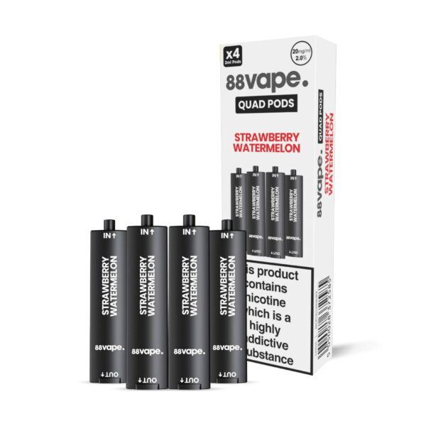 88VAPE QUAD 4 IN 1 PREFILLED VAPE PODS 20MG (4 PACK) - Image 9