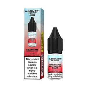 STRAWBERRY WATERMELON BGUM 10ML NIC SALT BLOODY BAR