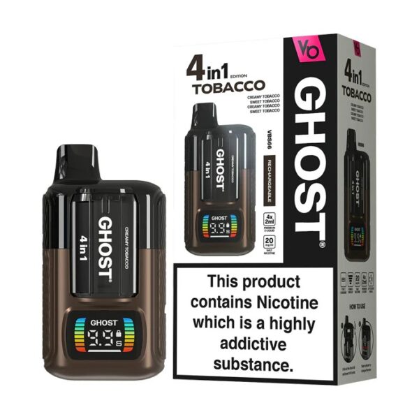 VAPES BARS GHOST 4 IN 1 PREFILLED POD VAPE KIT 20MG - Image 24