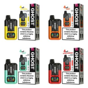 VAPES BARS GHOST 4 IN 1 PREFILLED POD VAPE KIT 20MG