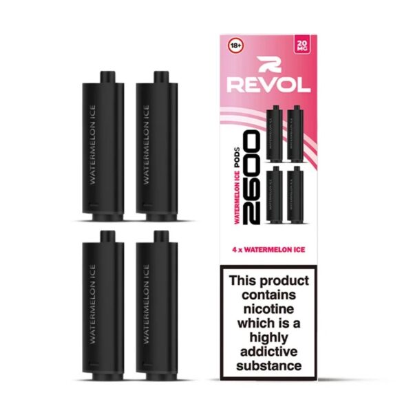 REVOL 2600 4 IN 1 PREFILLED VAPE PODS 20MG (4 PACK) - Image 16