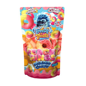 PEACHY RINGS FREEZE DRIED CANDY SWEETS FREEZY TREATS