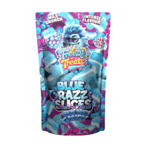 BLUE RAZZ SLICES FREEZE DRIED CANDY SWEETS FREEZY TREATS