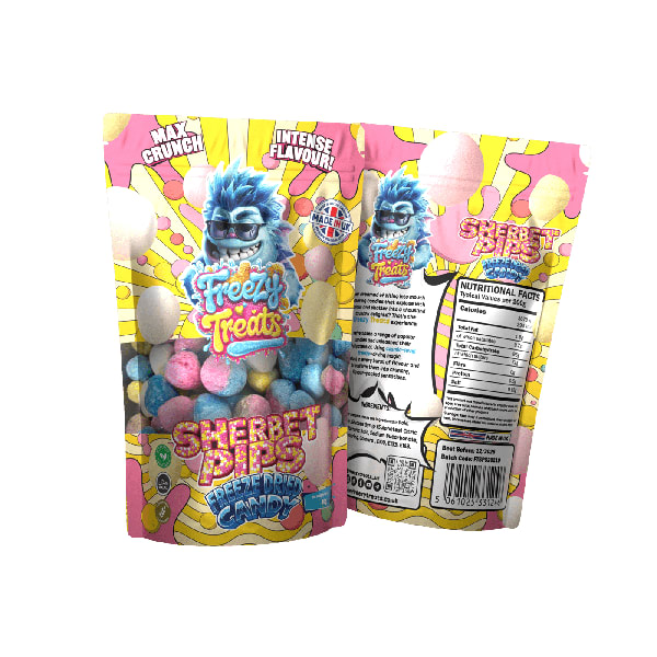 SHERBET PIPS FREEZE DRIED CANDY SWEETS FREEZY TREATS - Image 2