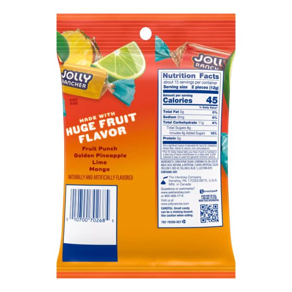 TROPICAL HARD CANDY 184G JOLLY RANCHER - Image 2