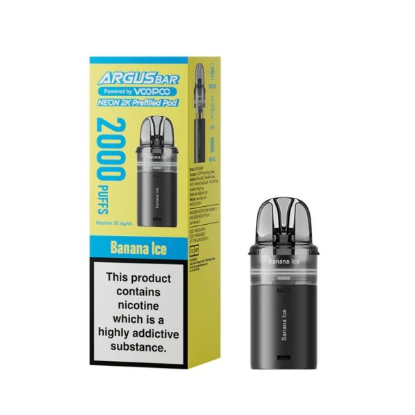 VOOPOO ARGUS BAR NEON 2K PREFILLED POD 20MG - Image 2