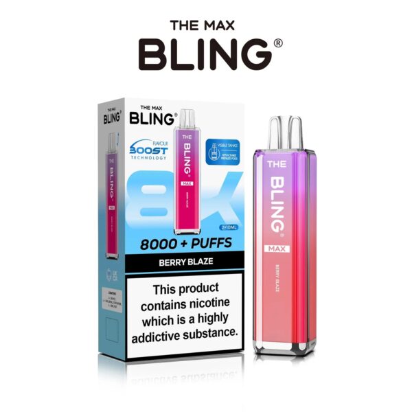 THE CRYSTAL BLING MAX 8000 PREFILLED POD VAPE KIT 20MG - Image 14