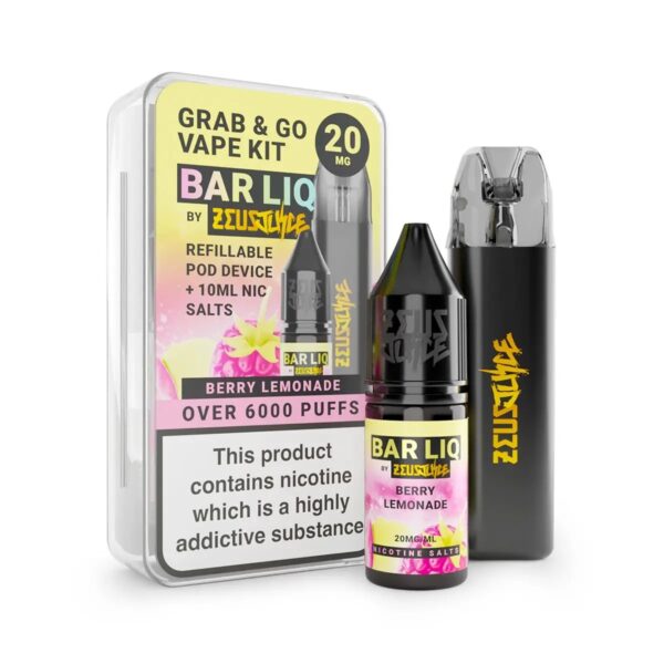 ZEUS JUICE GRAB AND GO STARTER KIT AND BAR LIQ SALT COMBO PACK - Image 2