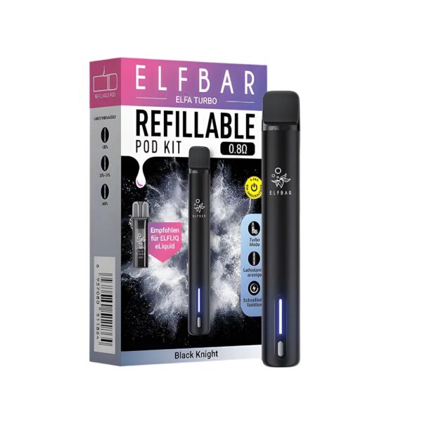 ELF BAR ELFA TURBO REFILLABLE POD VAPE KIT - Image 2