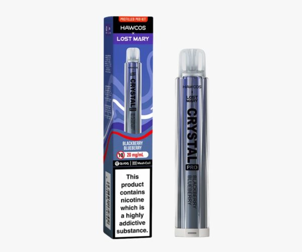 HAWCOS X LOST MARY CRYSTAL PRO 600 PREFILLED POD VAPE KIT 20MG - Image 10