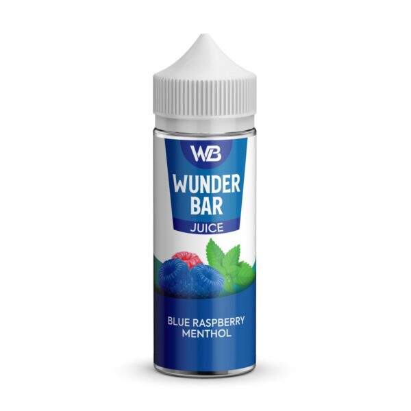 BLUE RASPBERRY MENTHOL 100ML E LIQUID WUNDER BAR