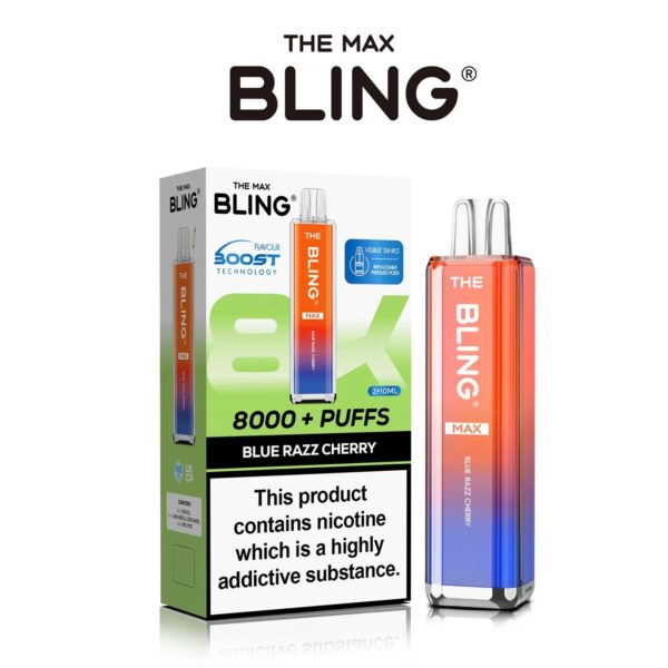 THE CRYSTAL BLING MAX 8000 PREFILLED POD VAPE KIT 20MG - Image 16