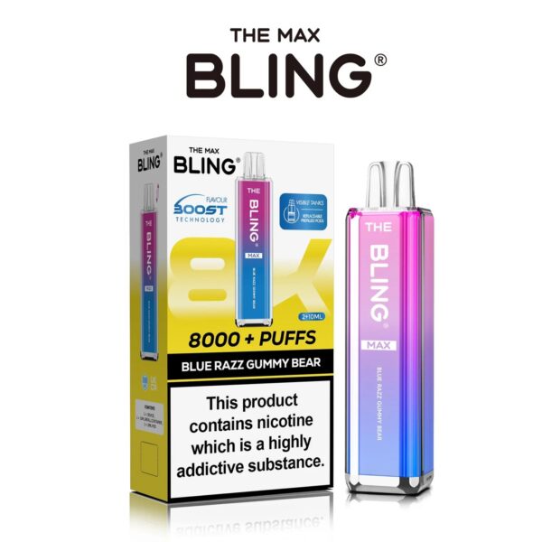 THE CRYSTAL BLING MAX 8000 PREFILLED POD VAPE KIT 20MG - Image 18