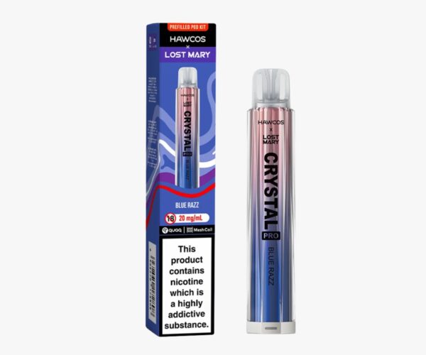 HAWCOS X LOST MARY CRYSTAL PRO 600 PREFILLED POD VAPE KIT 20MG - Image 12