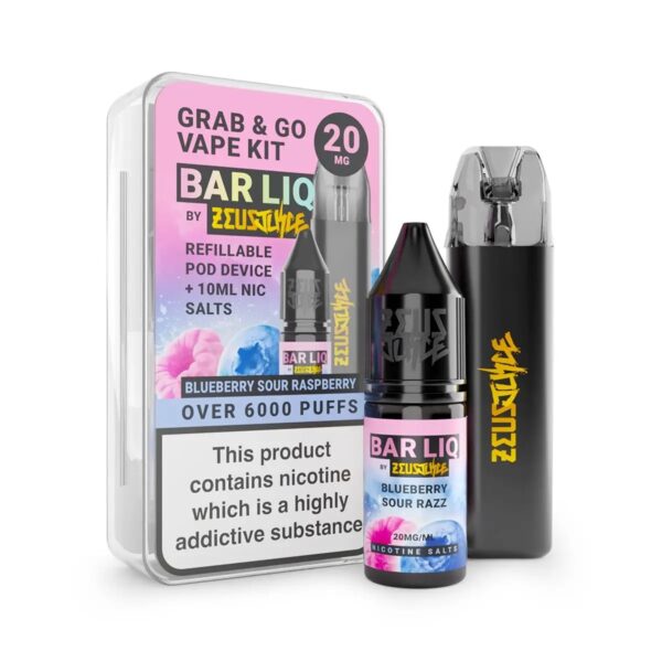 ZEUS JUICE GRAB AND GO STARTER KIT AND BAR LIQ SALT COMBO PACK - Image 4