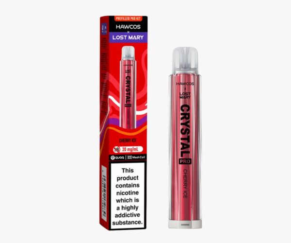HAWCOS X LOST MARY CRYSTAL PRO 600 PREFILLED POD VAPE KIT 20MG - Image 18