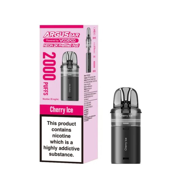VOOPOO ARGUS BAR NEON 2K PREFILLED POD 20MG - Image 4