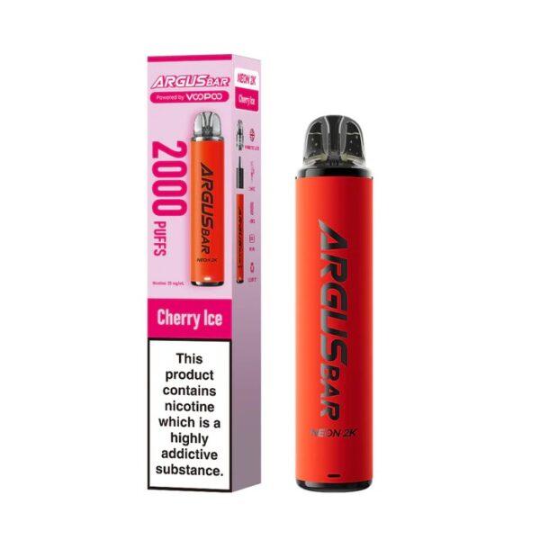 VOOPOO ARGUS BAR NEON 2K PREFILLED POD VAPE KIT 20MG - Image 6