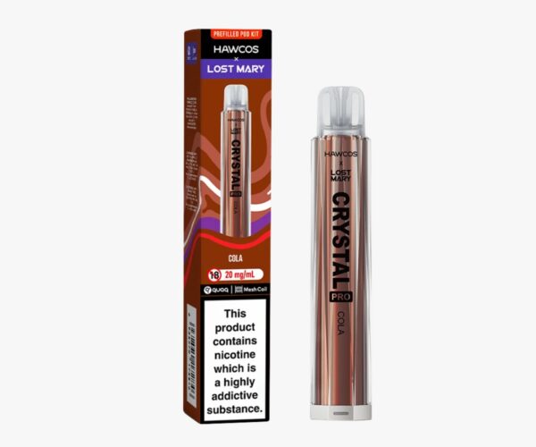 HAWCOS X LOST MARY CRYSTAL PRO 600 PREFILLED POD VAPE KIT 20MG - Image 20