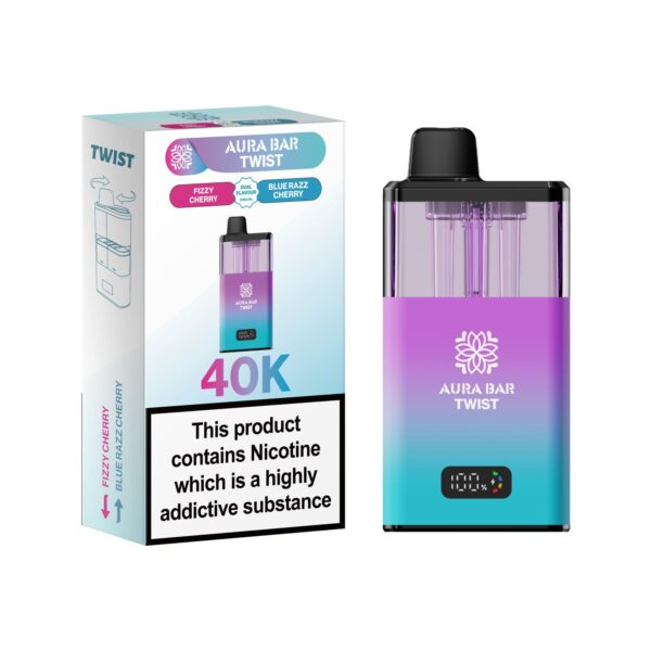 AURA BAR TWIST 40K PREFILLED POD VAPE KIT BY CRYSTAL PRIME 20MG - Image 10