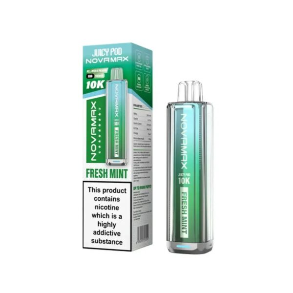JUICY POD NOVAMAX 10K PREFILLED POD VAPE KIT 20MG - Image 9
