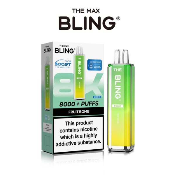 THE CRYSTAL BLING MAX 8000 PREFILLED POD VAPE KIT 20MG - Image 36