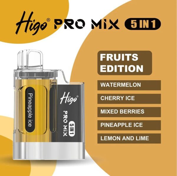 HIGO PRO MIX 5 IN 1 PREFILLED POD VAPE KIT 20MG - Image 6