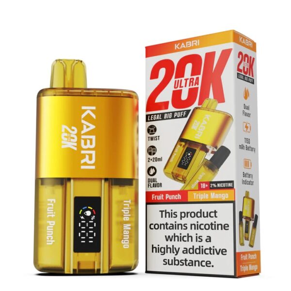 KABRI 20K ULTRA PREFILLED POD VAPE KIT 20MG - Image 11