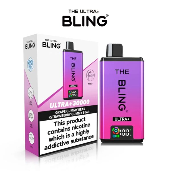 THE BLING ULTRA+ 30K PREFILLED POD VAPE KIT 20MG - Image 2