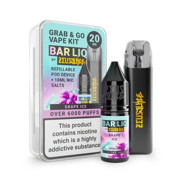 ZEUS JUICE GRAB AND GO STARTER KIT AND BAR LIQ SALT COMBO PACK - Image 7