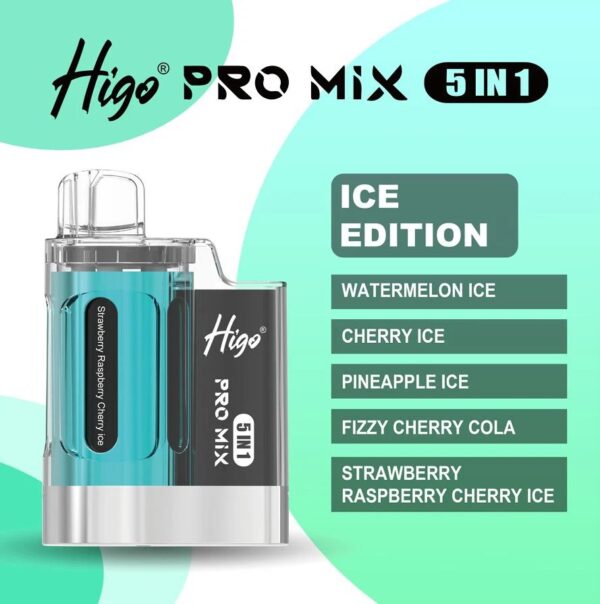 HIGO PRO MIX 5 IN 1 PREFILLED POD VAPE KIT 20MG - Image 8